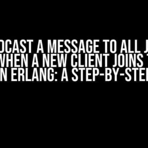 Broadcast a Message to All Joined Clients When a New Client Joins the Same Room in Erlang: A Step-by-Step Guide