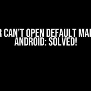 Flutter Can’t Open Default Mail App in Android: Solved!