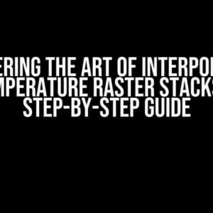 Mastering the Art of Interpolating Temperature Raster Stacks: A Step-by-Step Guide